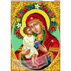 изображение: Жировицкая икона Божией Матери для вышивки бисером или нитками