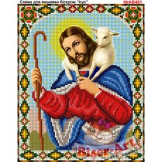фото: схема для вышивки бисером, Иисус