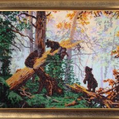 Набор для вышивки бисером Утро в сосновом лесу (по картине И. Шишкина)