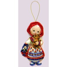 Набор для создания игрушки из фетра Кукла. Россия