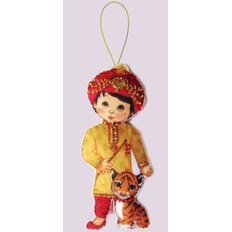 Набор для создания игрушки из фетра Кукла. Индия-М