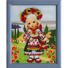 фото: картина для вышивки бисером Украиночка