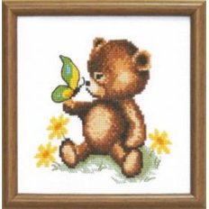фото: картина для вышивки крестиком, Медвежонок