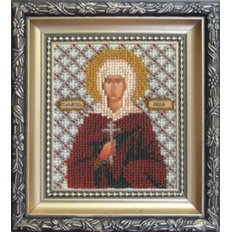 изображение: вышитая бисером Икона святая мученица Лидия