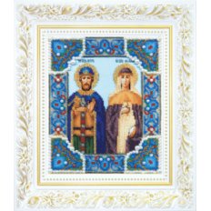 Набор для вышивки бисером Икона святых благоверных князя Петра и княгини Февронии