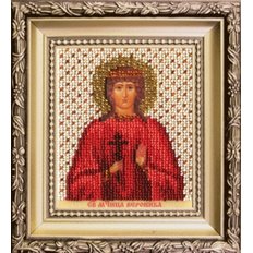 изображение: вышитая бисером Икона святая мученица Вероника