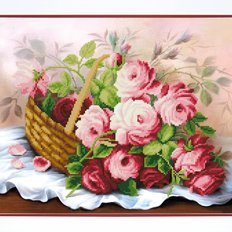 Набор для вышивки бисером Корзина цветов