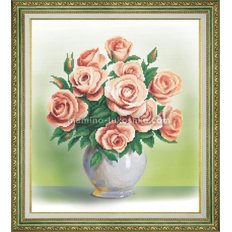 Набор для вышивки бисером Кремовые розы