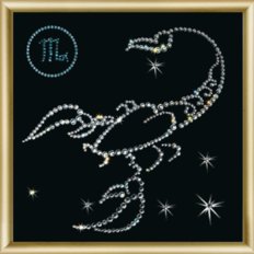 Набор со стразами Знак зодиака Скорпион