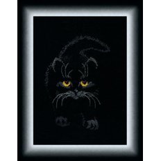 Набор для вышивки крестом Черный кот