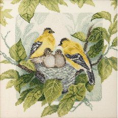 фото: картина для вышивки крестом, Семейство птиц