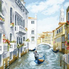 фото: картина для вышивки крестом, Полдень в Венеции