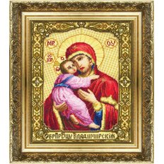 Набор для вышивки крестом Образ Пресвятой Богородицы Владимирская