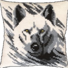 Набор для вышивки крестом: Подушка Волк