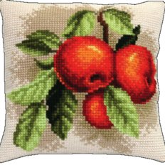 Набор для вышивки крестом: Подушка Райское яблочко