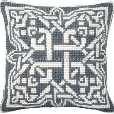 Набор для вышивки крестом: Серый орнамент