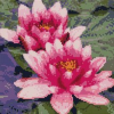 фото: картина для алмазной вышивки, Лотосы фото: картина для алмазной вышивки, Лотосы