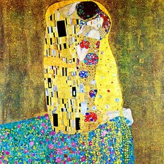 фото: картина для вышивки в алмазной технике, Поцелуй Художник Gustav Klimt