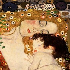 фото: картина для вышивки в алмазной технике, Материнская любовь Художник Gustav Klimt