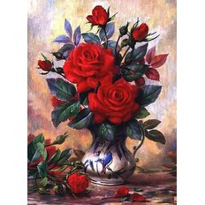 фото: картина для вышивки в алмазной технике, Букет красных роз-2 Художник Albert Williams