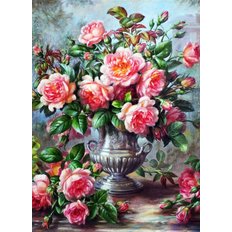 фото: картина для вышивки в алмазной технике, Букет розовых роз Художник Albert Williams