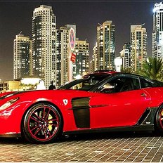 фото: картина для вышивки в алмазной технике, Символ успеха – Красный феррари