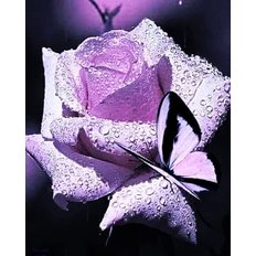фото: картина для вышивки в алмазной технике, Прекрасная роза