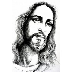 фото: картина для вышивки в алмазной технике, Иисус Христос