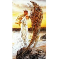 фото: картина для вышивки в алмазной технике, Прекрасный Ангел