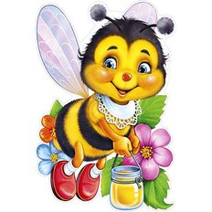 фото: картина в алмазной технике, Пчелка с медом