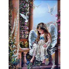 фото: картина для вышивки в алмазной технике, Нежная любовь Художник Sandra Kuck