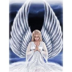 фото: картина для вышивки в алмазной технике, Мольба Ангела Хранителя
