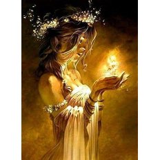 фото: картина для вышивки в алмазной технике, Ангел в руках