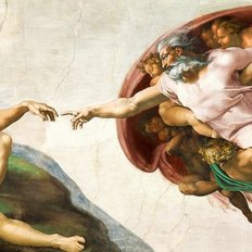 фото: картина в алмазной технике, Сотворение Адама Художник Michelangelo Buonarroti