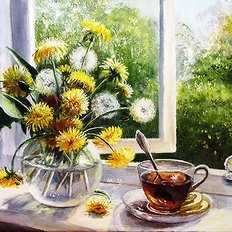 фото: картина для вышивки в алмазной технике, Весеннее утро