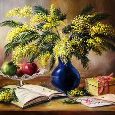 фото: картина для вышивки в алмазной технике, Март