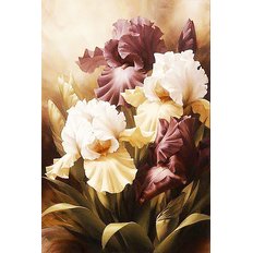 фото: картина для вышивки в алмазной технике, Благородные ирисы