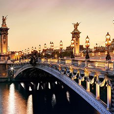 фото: картина для рисования по номерам Вечерний мост Парижа