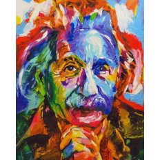 фото: картина для рисования по номерам Альберт Эйнштейн