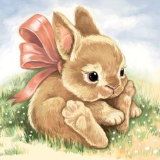 фото: картина для рисования по номерам Маленький кролик