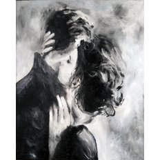 фото: картина для рисования по номерам Поцелуй нежности