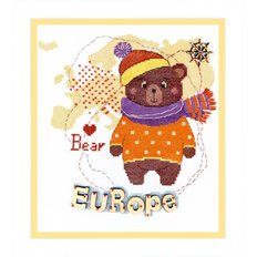 Набор для вышивки крестом Детский мир. Европа