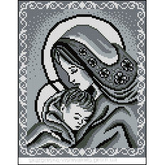 Схема для вышивания бисером "Мадонна и дитя" А-4-001