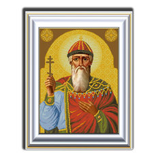 Заготовка для вышивания иконы бисером или нитями Святой Владимир