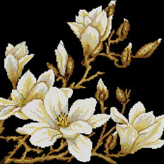 Схема для вышивания бисером или нитями Весенние цветы С-311