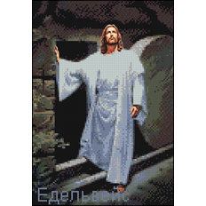 Схема для вышивания бисером на габардине "Иисус Христос" С-192