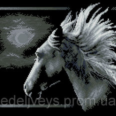 асе "лошадь с-45" Схема для вышивания бисером на атласе "Лошадь С-45"