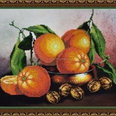 Набор для вышивки бисером Натюрморт с апельсинами