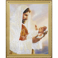 Набор для вышивки бисером Иисус с младенцем