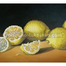 Схема для вышивки бисером Лимоны